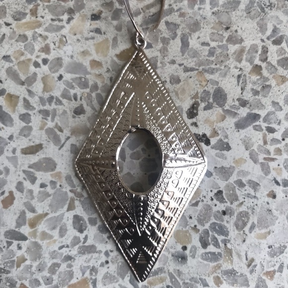 Ethnic silver earrings - Picture 2 of 4